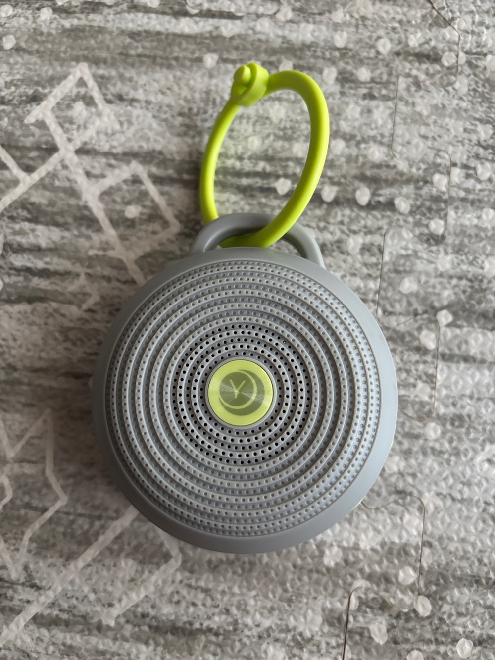Yogasleep Hushh portable white noise sound machine baby gray green